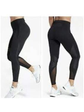 Athleta Precision 7/8 Length Mesh Panel Tight Legging